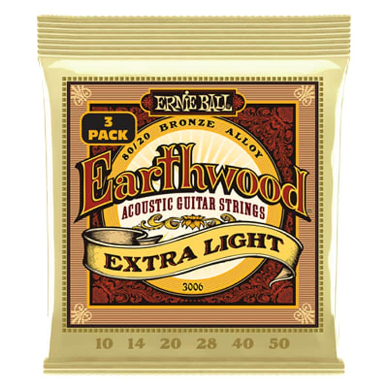 Ernie Ball Ernie Ball Earthwood 80/20 Bronze Extra Light 10-50...