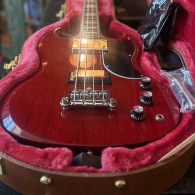 Gibson 2025 Standard SG 4 String Electric Bass Guitar W Case Heritage Cherry image 17