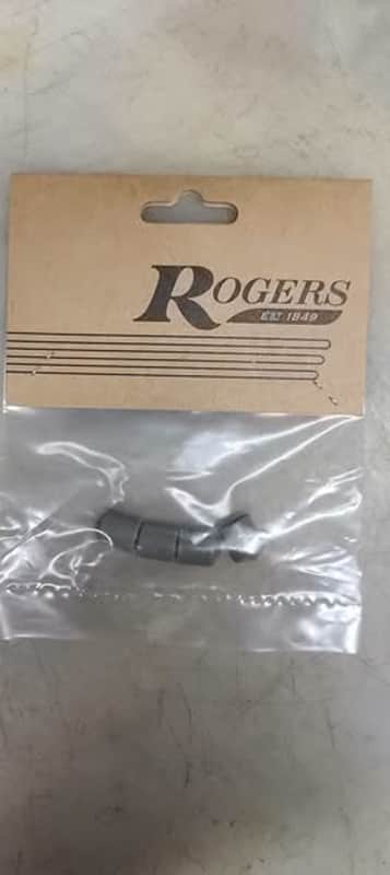 Rogers No. 4723RT Dyna-Sonic Grey Rubbler Snare Rail Caps 2026 image 1