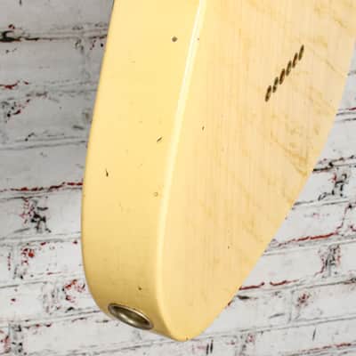 Fender - Custom Shop 1954 Journeyman Relic® Telecaster® Electric Guitar - 1-Piece Rift Sawn Maple Neck Fingerboard - Aged Nocaster® Blonde - with Deluxe Hardshell Case - x7541 (9236091068-1) image 18