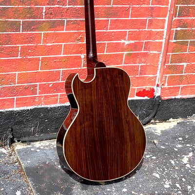 Abe Wechter Elite Series 2005 an insane rare Shakti style cutaway w/Abe's scalloped fingerboard. image 3