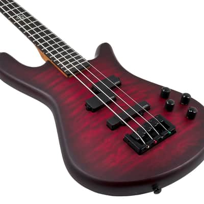Spector NS Pulse II 4 Bass Guitar - Black Cherry Matte image 3