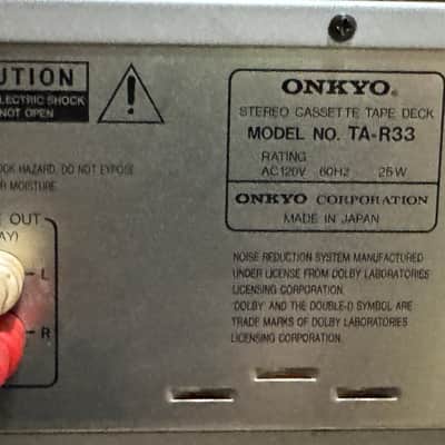 ONKYO TA-R33 Stereo Cassette Deck – 3 Motor – Auto Reverse – Dolby B/C – Tested image 10