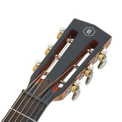HEX BB200E M/BT Travel Mini Acoustic Guitar Black Satin Fishman Preamp Pickup Slotted Headstock image 10