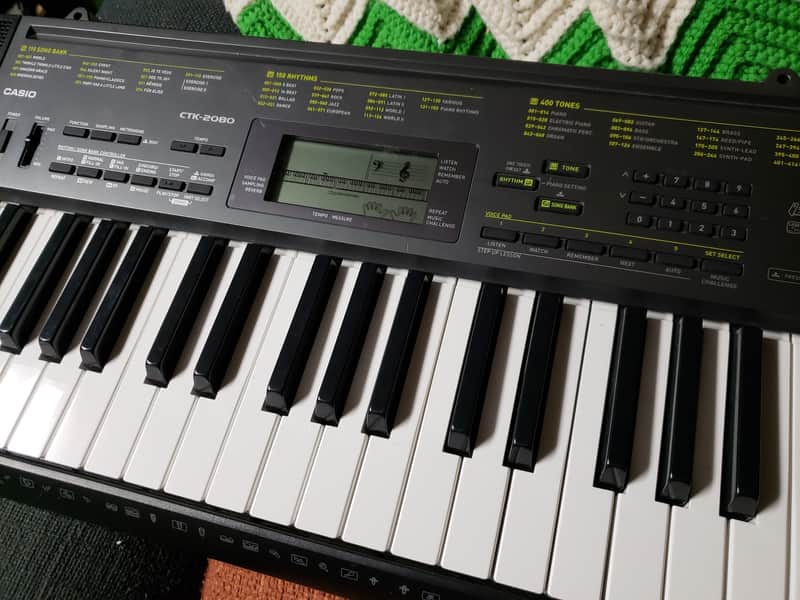 Casio CTK-2080 Keyboard Synth Lesson System, Works Superbly! image 1