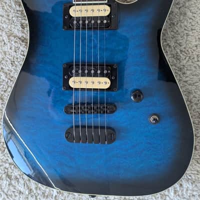 Dean MDX Electric Guitar, Quilt Maple, Trans Blue Burst Finish, Model MDX QM TBB image 3