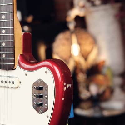 1964 Fender Jaguar - Candy Apple Red with Matching Headstock! image 7