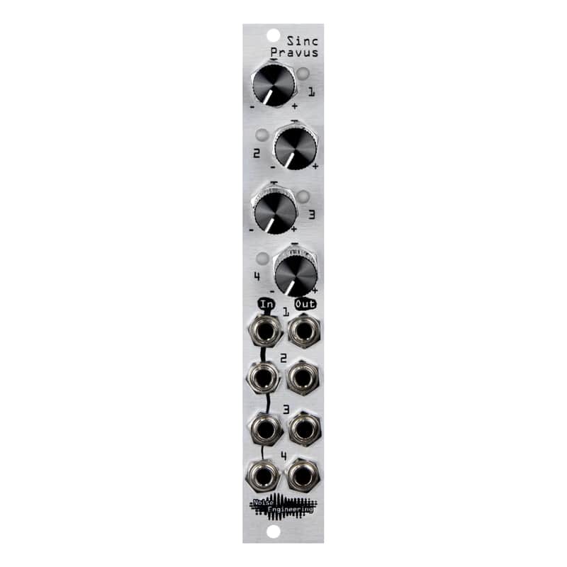 Noise Engineering Sinc Pravus Eurorack Quad Voltage Offset Module (Silver) image 1