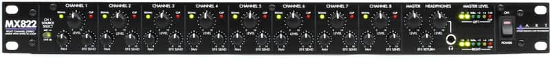 ART MX822 Stereo Rackmount Mixer image 1