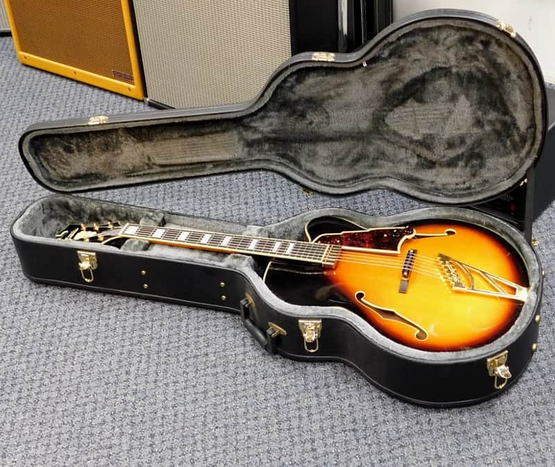 2016 D'Angelico Excel EXL-1 Hollowbody Electric Guitar w/Case! Dark Iced Tea Burst! VERY NICE!!! image 1