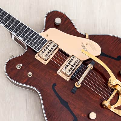 1962 Gretsch PX 6122 Chet Atkins Country Gentleman Walnut, Figured w/ Dial Up Mutes, Case & CoA image 7