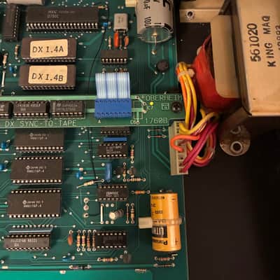 Oberheim DX 1983 - Blue with wood ends image 6