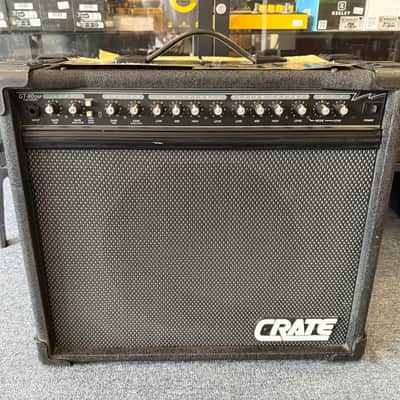 Crate GT80 DSP Tube Hybrid "Quadradrive" 1x12" combo amplifier-USA 1993 Black- w/ft sw image 2