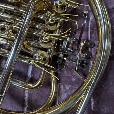 Yamaha YHR-567 Intermediate Double French Horn Lacquered Brass New Unplayed w/ Case Auth Dealer. #7676 image 9