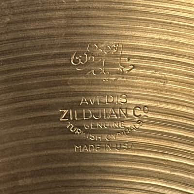 13" Zildjian A 1940s-50s Trans Stamp Crash / Hi-Hat Single Cymbal 442g *Video Demo* image 4