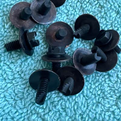 Rogers Lot of 12 Vintage Tom Drum Mounting Screws for Beavertail Lugs 70s - Metal image 4