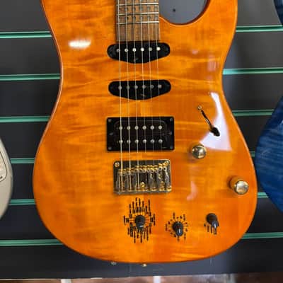 Optek Fretlight Pro 200 Amber Electric Guitar image 4