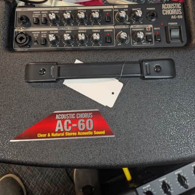 Roland AC-60 Acoustic Chorus 2-Channel 60-Watt 2x6.5" Acoustic Guitar Combo 2003 - Present - Black image 2