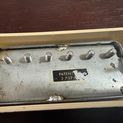 Gibson Vintage Les Paul Deluxe Mini Humbucker Patent Number Sticker Pickup Set 1969-1974 image 9