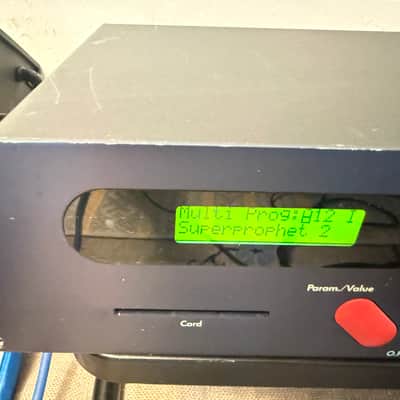 Waldorf Microwave Rackmount Wavetable Synthesizer 1989 - Blue image 7