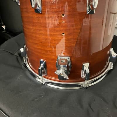 Tama Superstar 13x14 Floor Tom Drum Super Mahogany Finish image 4