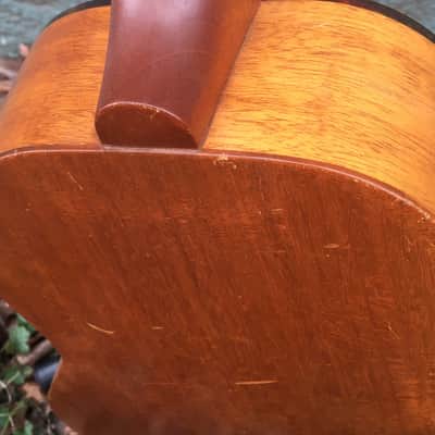 Harmony Baritone Ukulele 1950s Natural Mahogany image 12