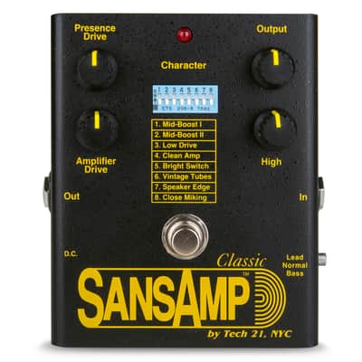 Tech 21 Sansamp Bass Driver & DI Vermillion Red Limited Edition