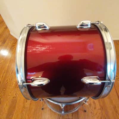 Pacific PDP 13 round X 11 Inch Rack Tom, Cherry Gloss Finish, Evans Head - Nice! image 5