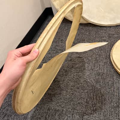 Grouping of Vintage Slingerland Calfskin Heads Pairs of 16", 22", 28" (Rm3) image 8