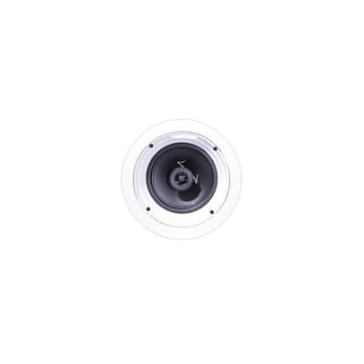 Klipsch R-1650-C 6.5 In-Ceiling Speaker, 140W Peak Power, 57Hz-20kHz Frequency, Single, White image 2