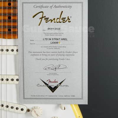 Fender Custom Shop Limited 70th anniversary 54 Stratocaster Heavy Relic 2025 - Candy Yellow Over 2 Color Sunburst (COD 2186NG) image 13