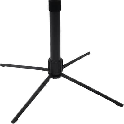 Portable Flute Stand Holder, Metal 4-Leg Flute Stand with Foldable Flute Stand Base, Stable Support Flute Stands, Wind Instrument Accessory image 1