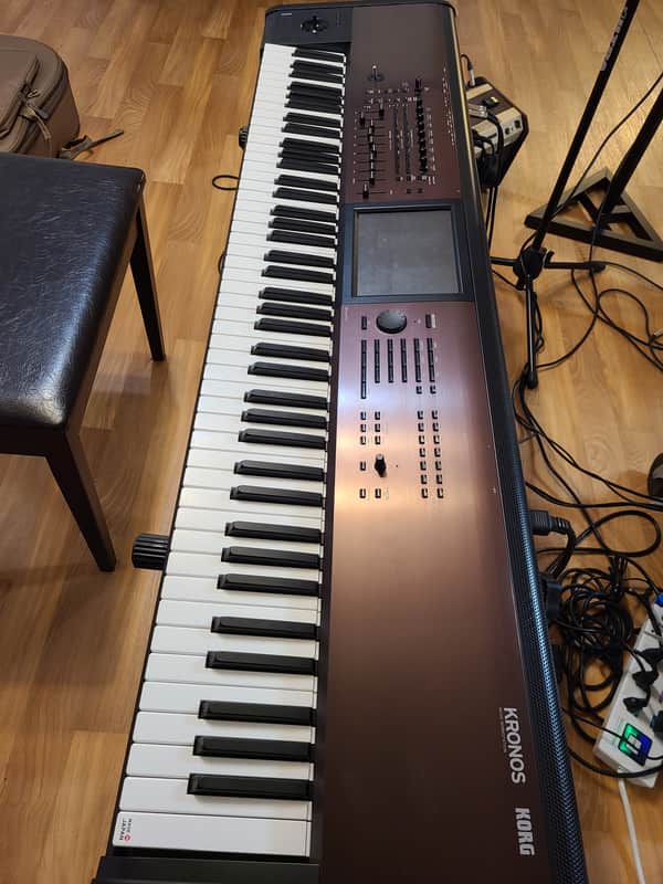 Korg Kronos LS 88 Workstation 2022 Maroon image 1
