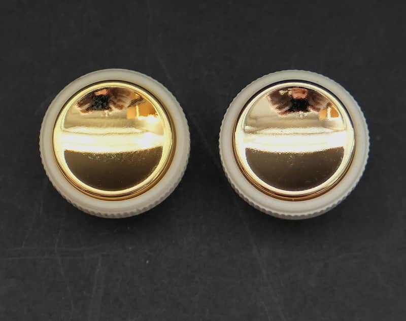 PAIR OF GENUINE Hofner 500/1 Beatle Violin Bass H909/15 Tea Cup Knobs image 1