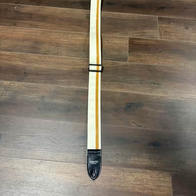 Couch Racer X White and Gold Guitar Strap 2025 image 1