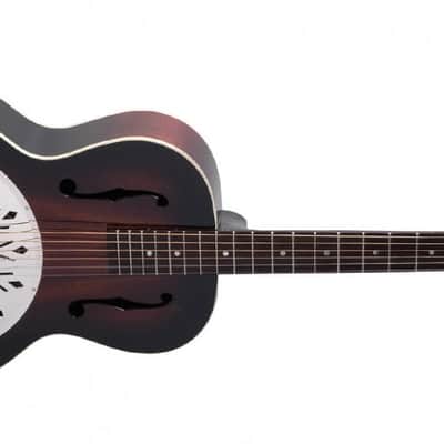 Recording King Rattlesnake Small Body Resonator Vintage Sunburst image 2