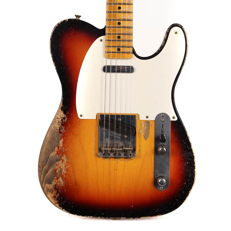 Fender Custom Shop 1955 Telecaster Masterbuilt Andy Hicks Heavy Relic 2-Tone Sunburst image 1