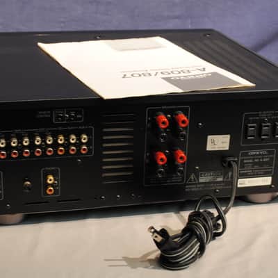 Onkyo A-807 Integrated Stereo Amplifier w/ Early 1990's Black image 5
