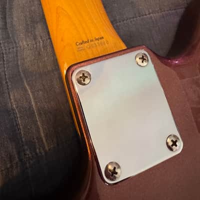 2002 Fender Japan CIJ JM66-80 BMT Jazzmaster Burgundy Mist Matching Headstock Rare Color #12/120, Recent Refret image 5