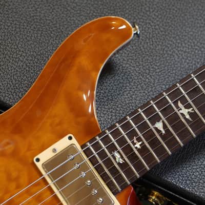 1999 PRS Custom 22 Quilt Top Electric Guitar Amber Burst + HSC image 3
