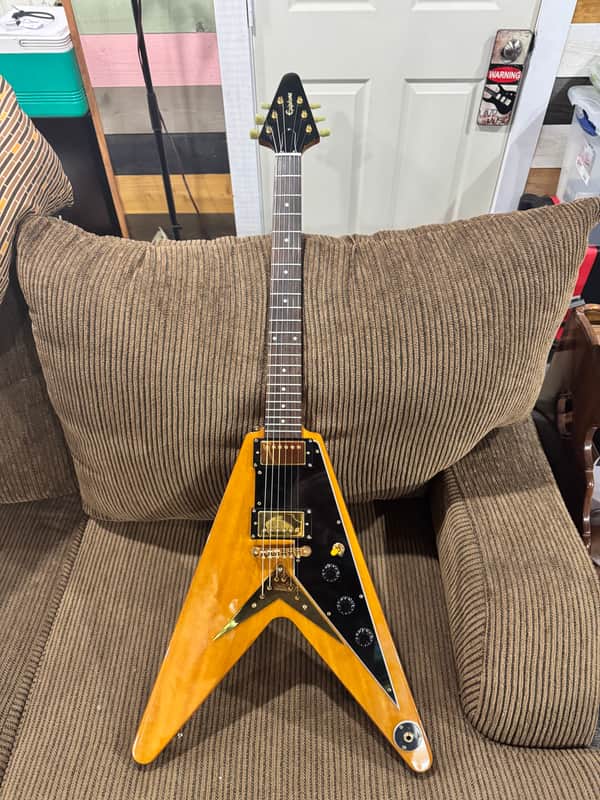 Epiphone Limited Edition Korina Flying V 2017 - 2019 - Korina | Reverb