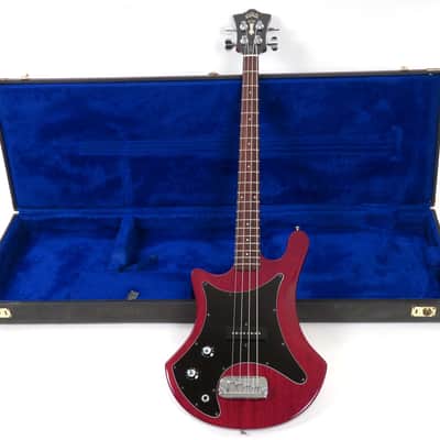 1980 Guild B-301 Bass Left Handed - Cherry Finish - Original Case - Rare Lefty! image 2