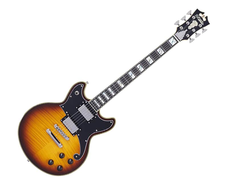 D'Angelico Deluxe Brighton Electric Guitar - Vintage Sunburst - Open Box image 1