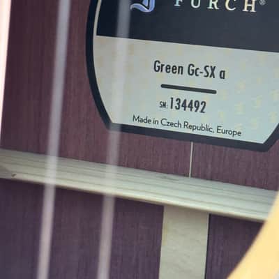 Furch GREEN Gc SX a PURPLEHEART EXOTIC WOOD BACKSTAGE LIMITED image 13
