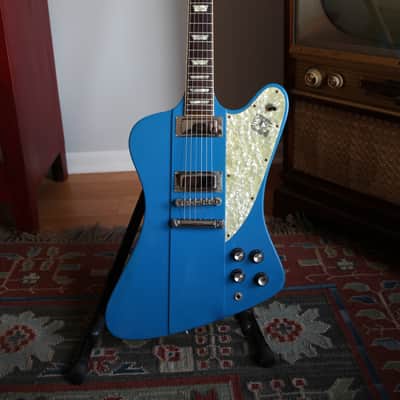 1990 Gibson Custom Shop Original Firebird V Renault Blue One-Off w/ OHSC Rare 1st Reissue image 2