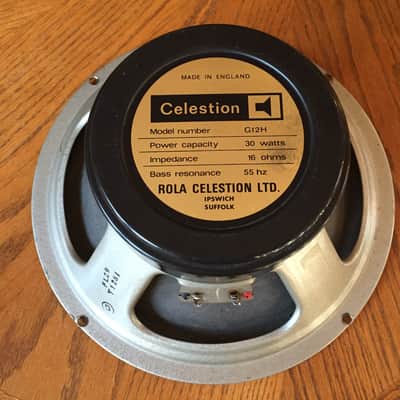 1978 Celestion G12H30 Blackback/Greenback Speaker, T1281, 55Hz 444