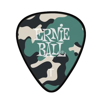 Ernie Ball Camouflage Picks. Thin pack of 12. Cellulose Acetate Nitrate image 2
