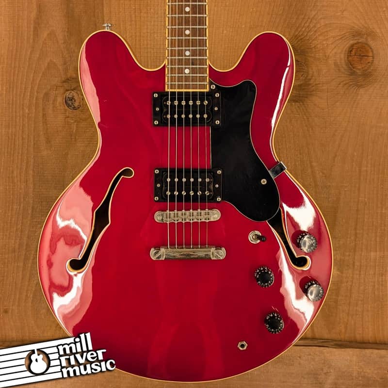Brownsville New York Semi-Hollow ES-335 Style, Cherry Red - Used image 1
