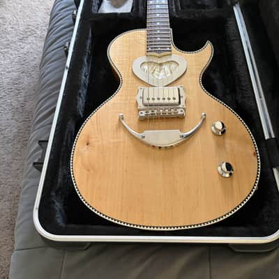 Mondell Custom Guitars Checkerboard Heart Custom Zemaitis Style 2022 - Natural image 1