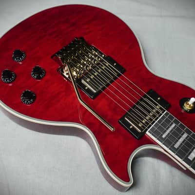 Epiphone Alex Lifeson Les Paul Custom Axcess Quilt - Ruby image 5